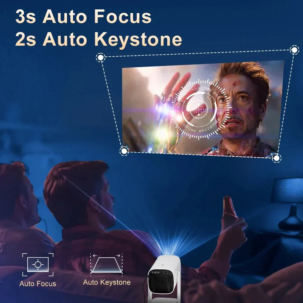 Portable 4K Android Projector